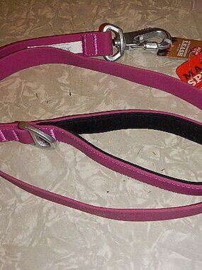 Arcadia Trail Active Comfort Waterproof Biothane Dog Leash-Color Fuschia